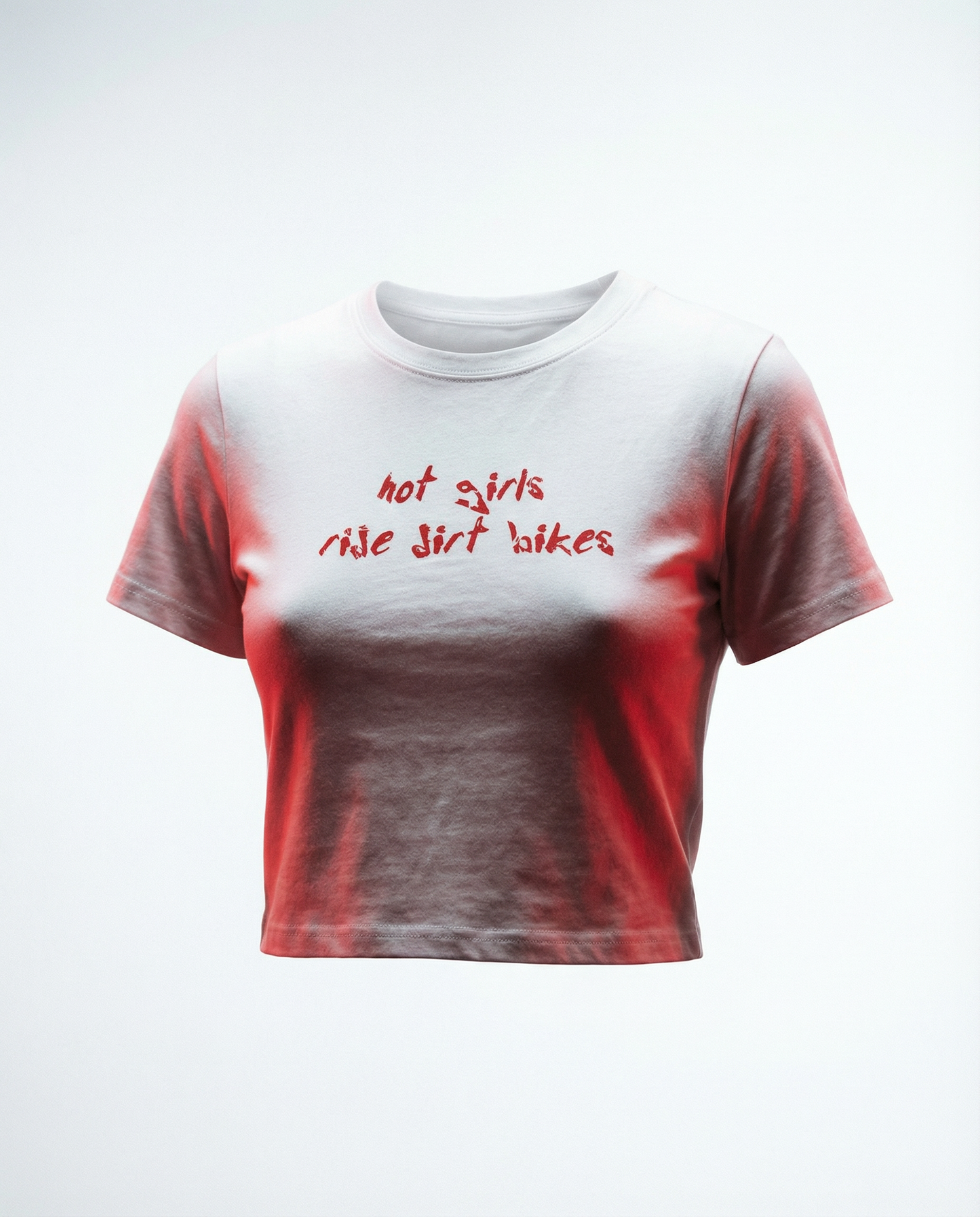 Hot Girls Ride Dirt Bikes Crop Tee